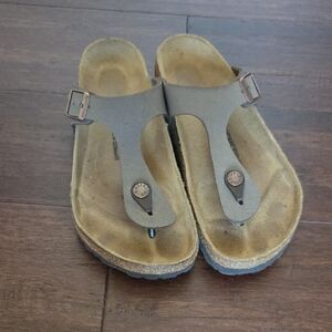 Birkenstock Tan Sandals with Buckle